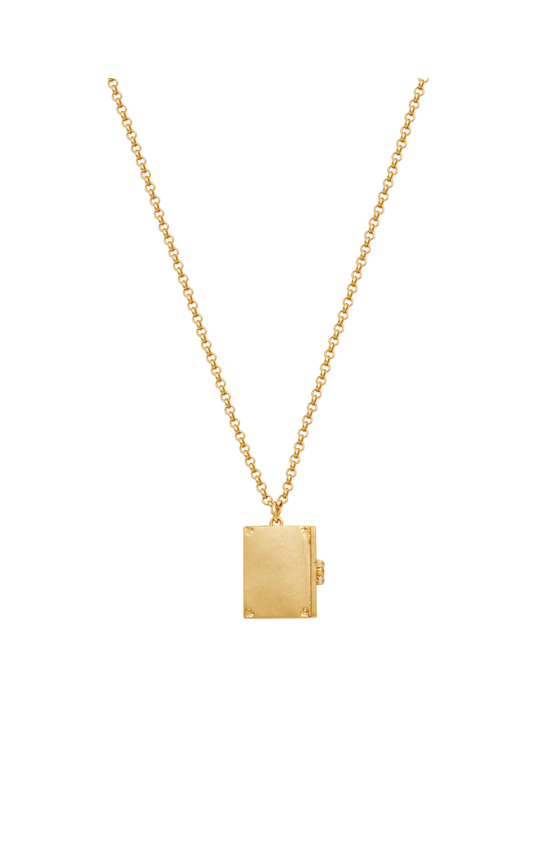 Fable England Secret Diary Locket Necklace, Alternate, color, Gold