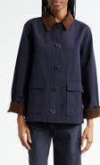 Veronica Beard Arlen Corduroy Trim Dickey Jacket
