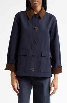 Veronica Beard Arlen Corduroy Trim Dickey Jacket