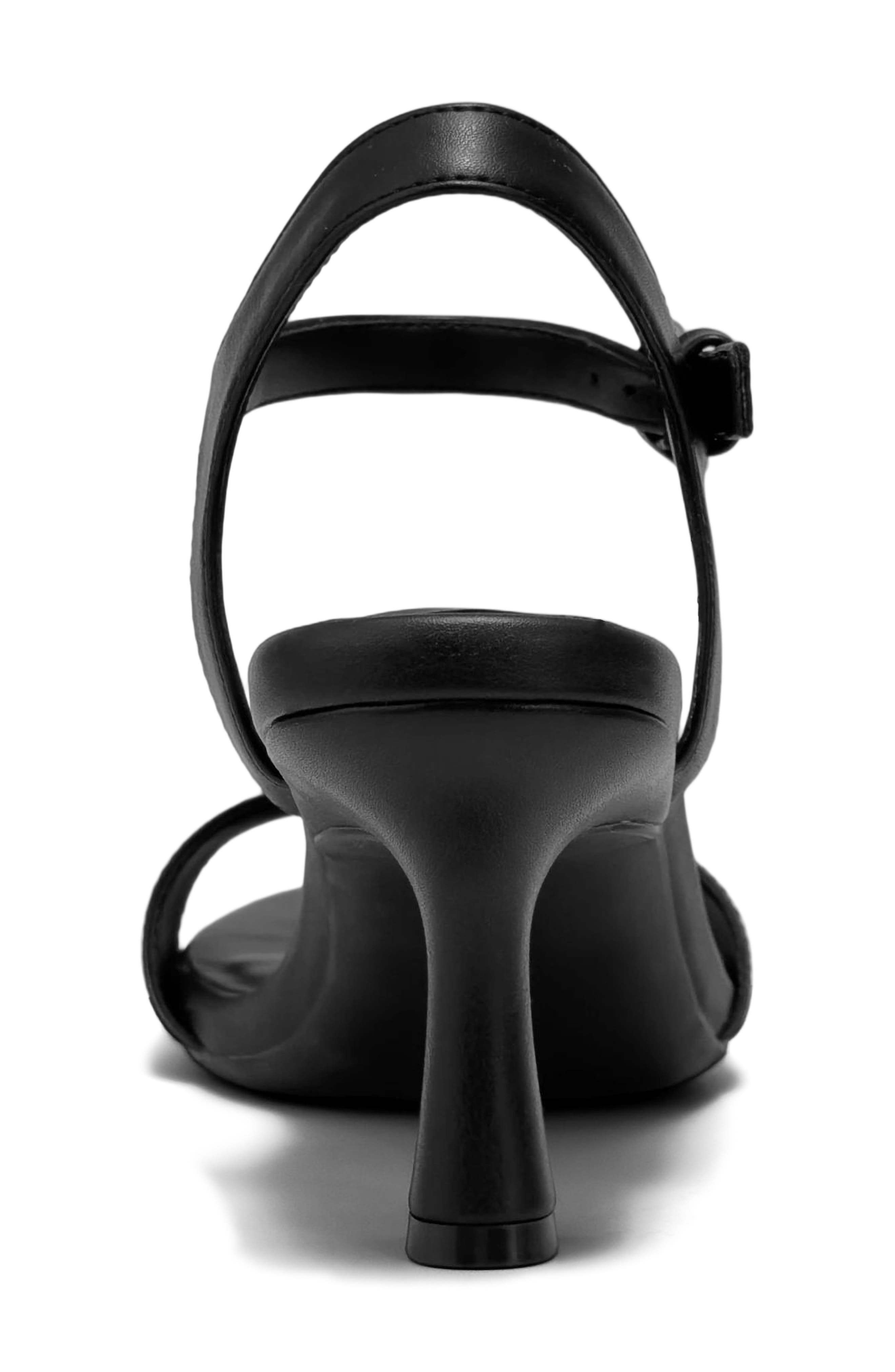 Aerosoles Divia Ankle Strap Sandal, Alternate, color, Black Fx Nappa