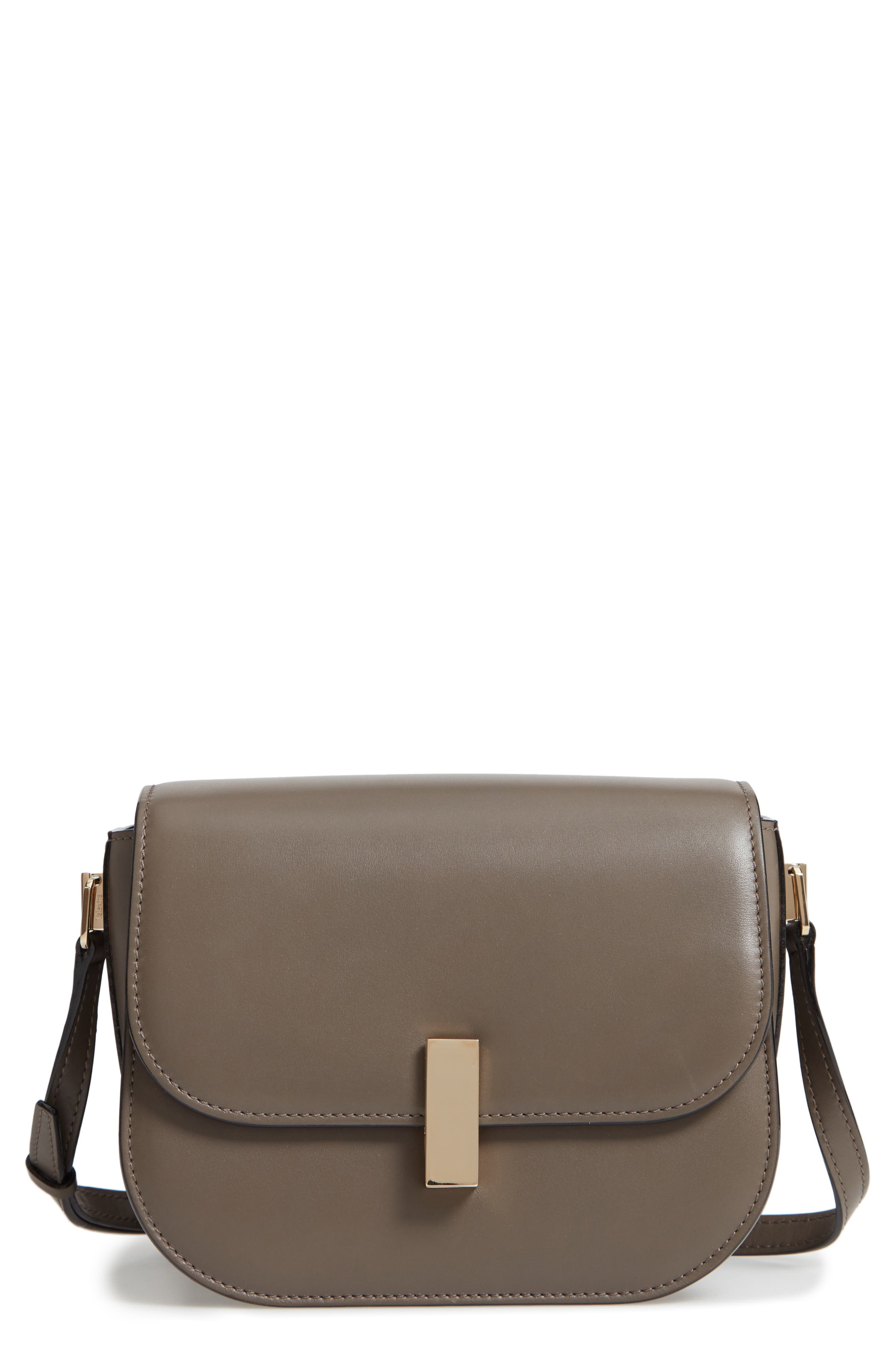 Iside Leather Crossbody Bag, Main, color, FUMO DI LONDRA