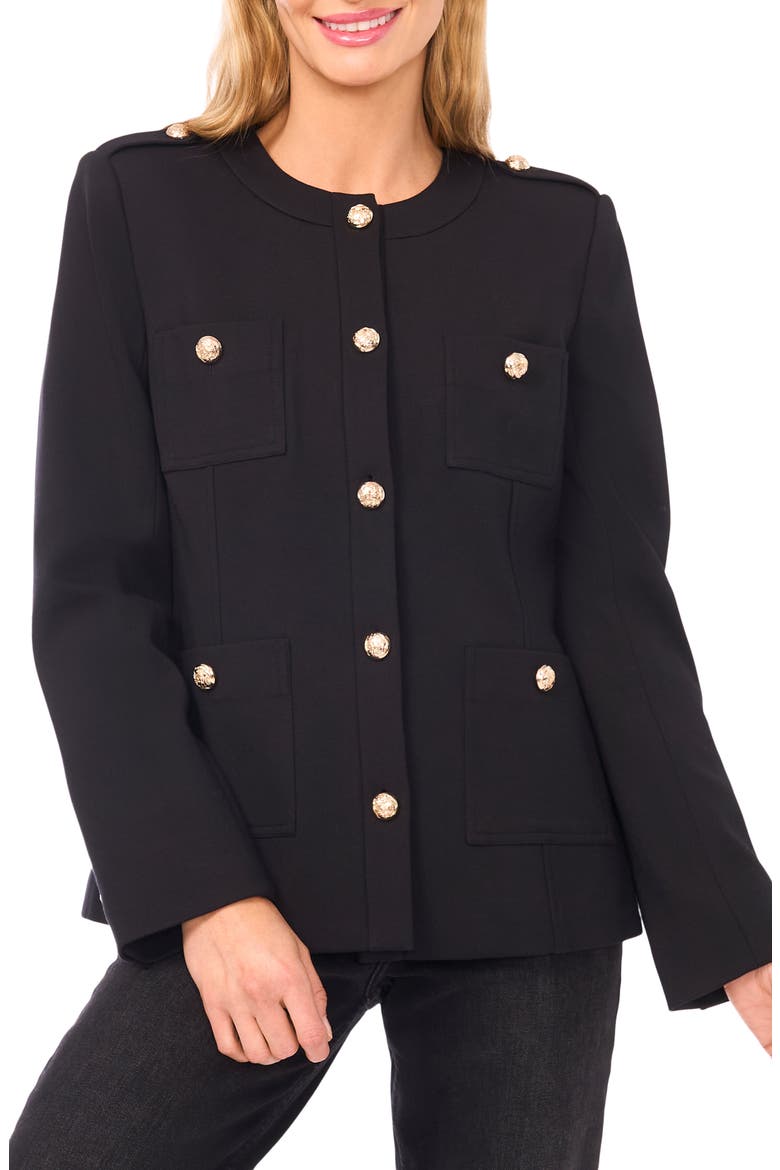 Cardigan Blazer, Main, color, RICH BLACK