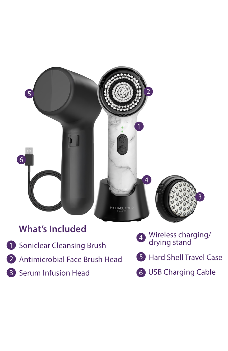MICHAEL TODD BEAUTY Soniclear Sonic Facial Cleansing Brush, Alternate, color, Neutral, Balanced Color.