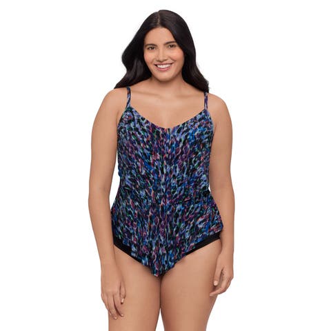 Ronnie 2 Tier Ruffle Tankini Swimsuit Top
