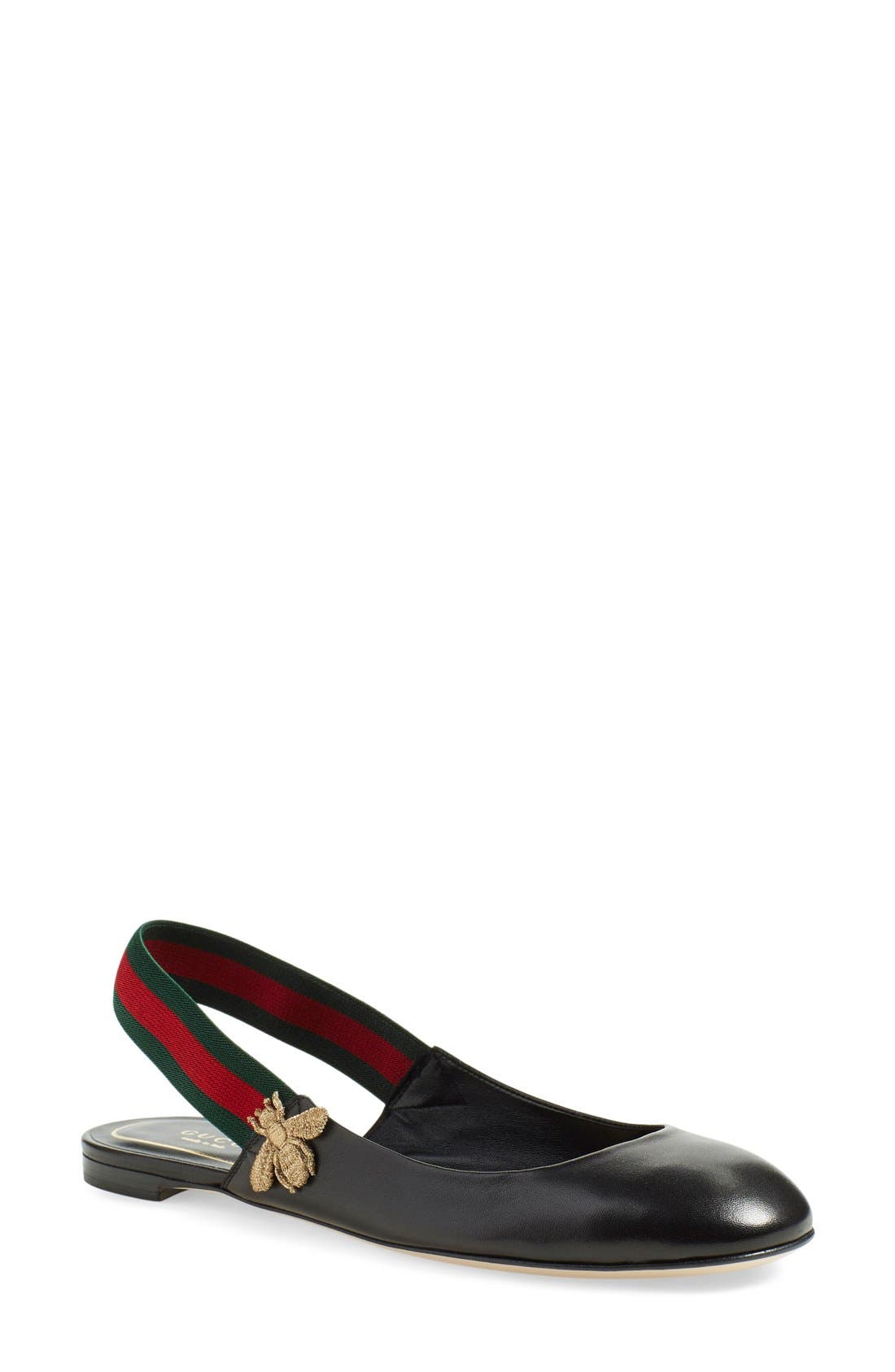 Gucci 'Bayadere' Slingback Flat, Main, color, 