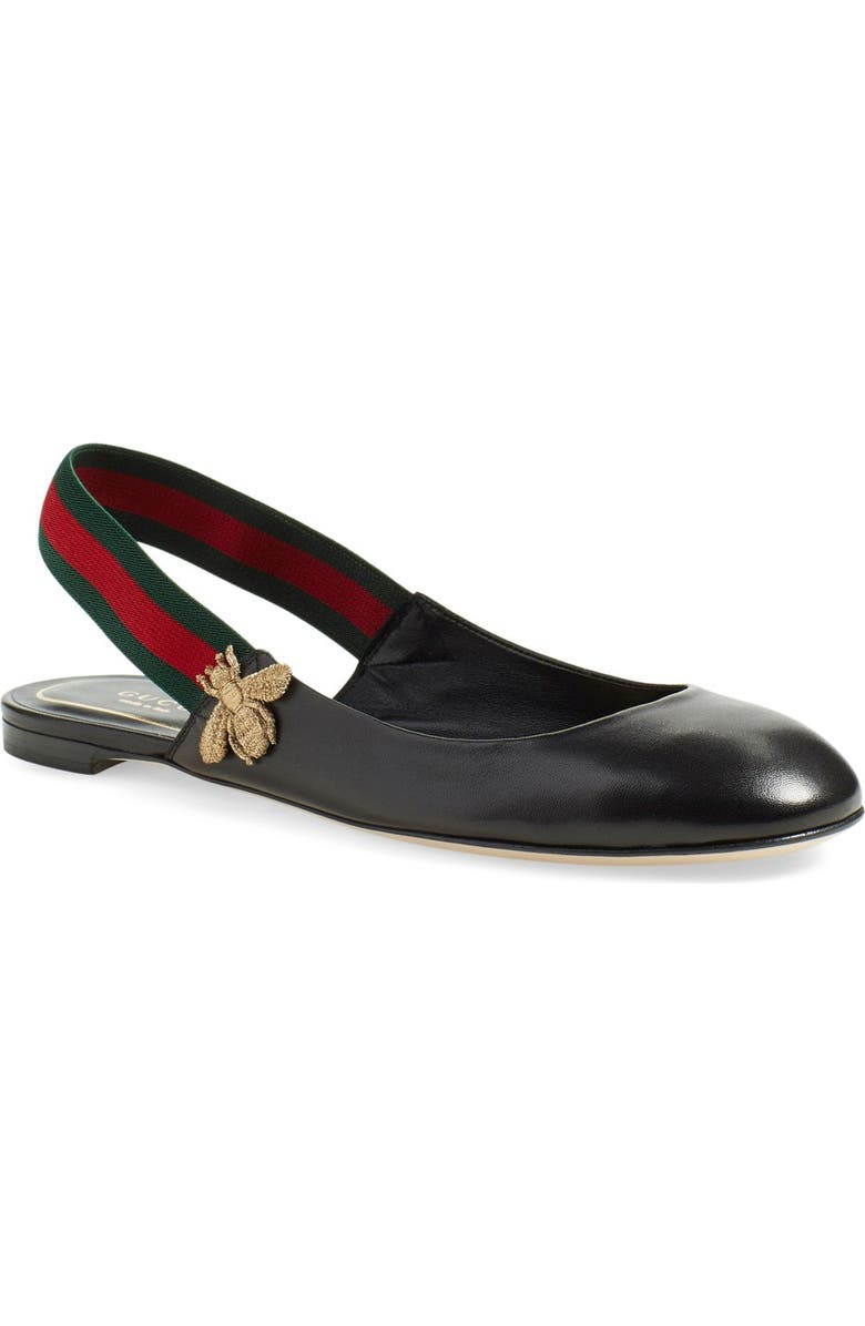 Gucci 'Bayadere' Slingback Flat, Main, color,