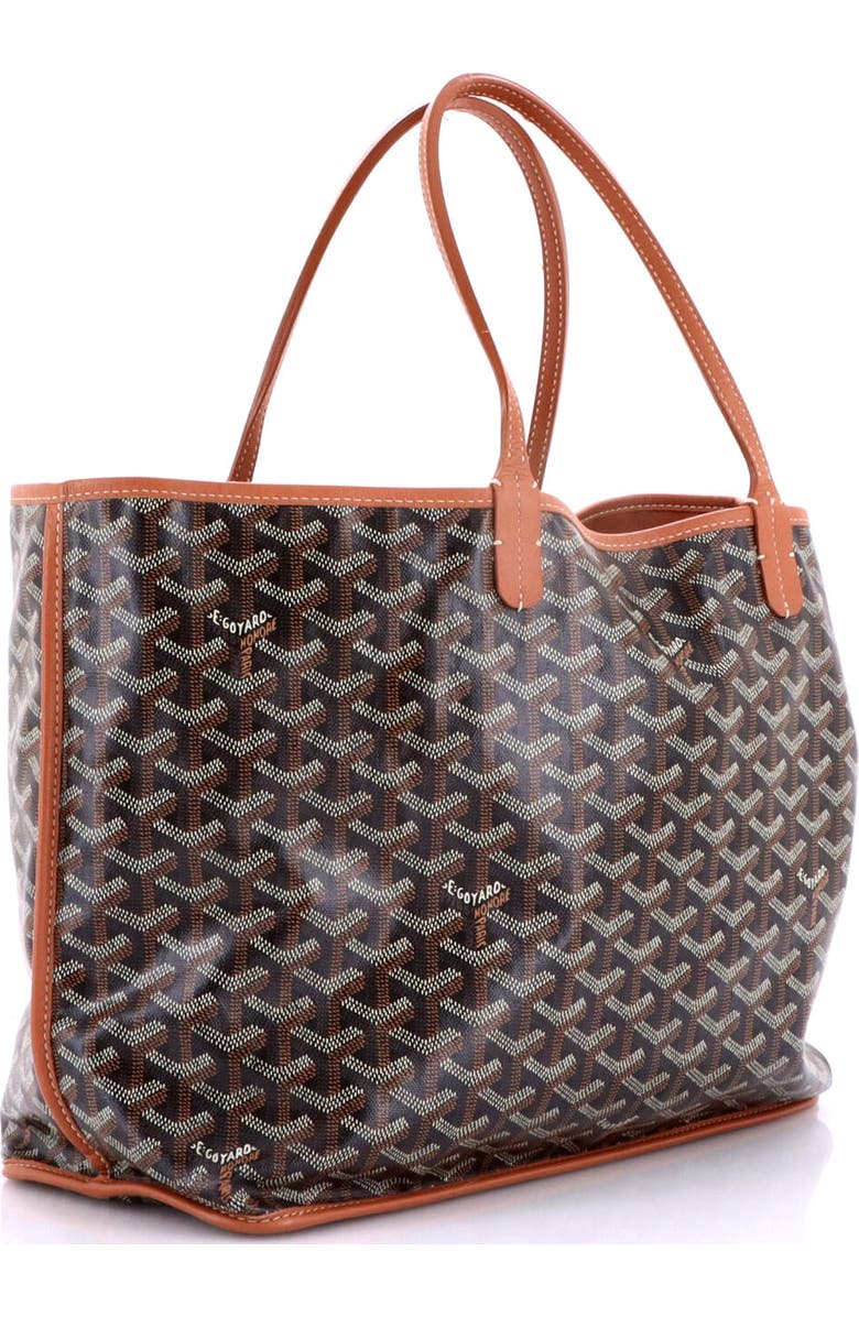 Pre-Owned Goyard Anjou Reversible Tote Coated Canvas PM, Alternate, color, Brown