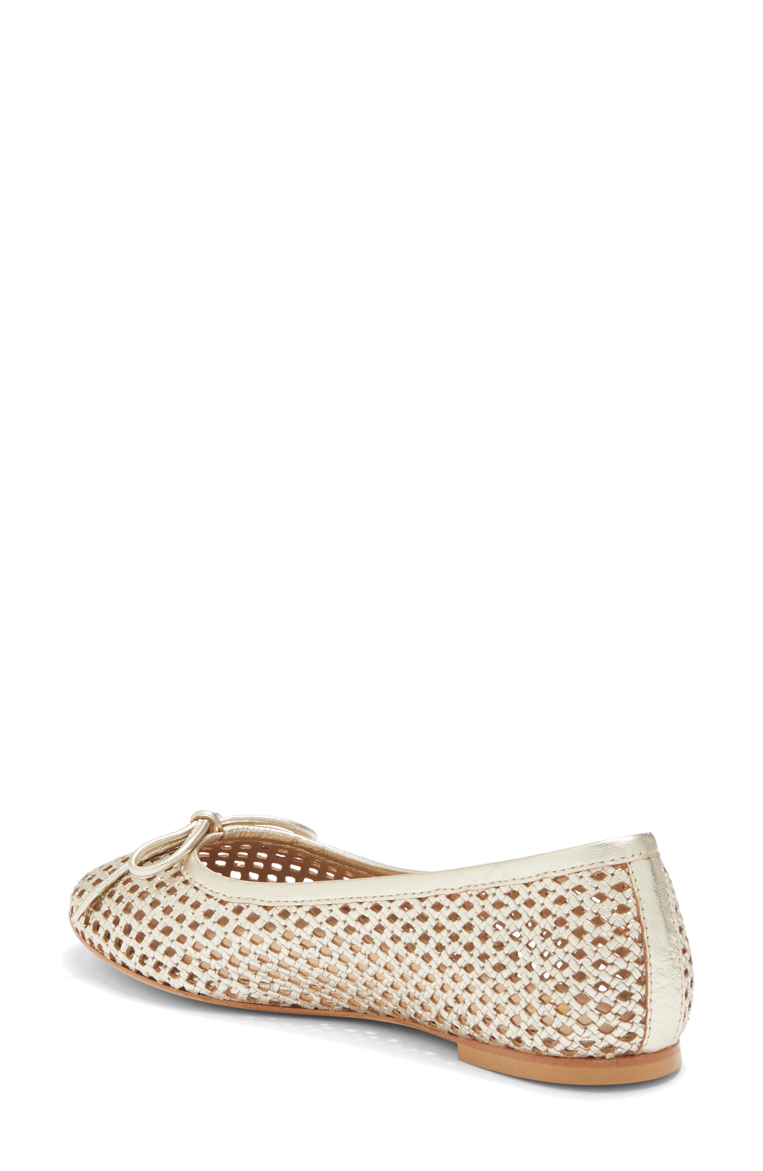Bruno Magli Janina Woven Flat, Alternate, color, Gold