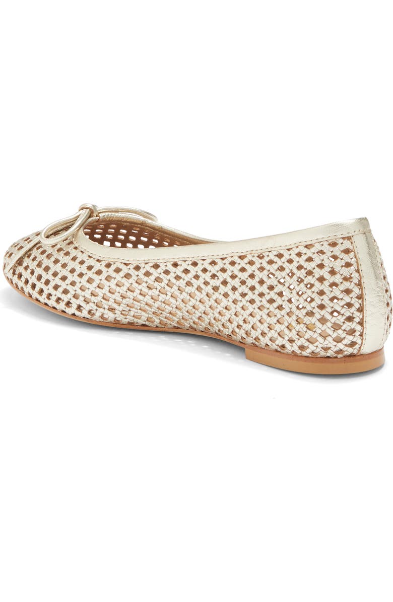 Bruno Magli Janina Woven Flat, Alternate, color, Gold