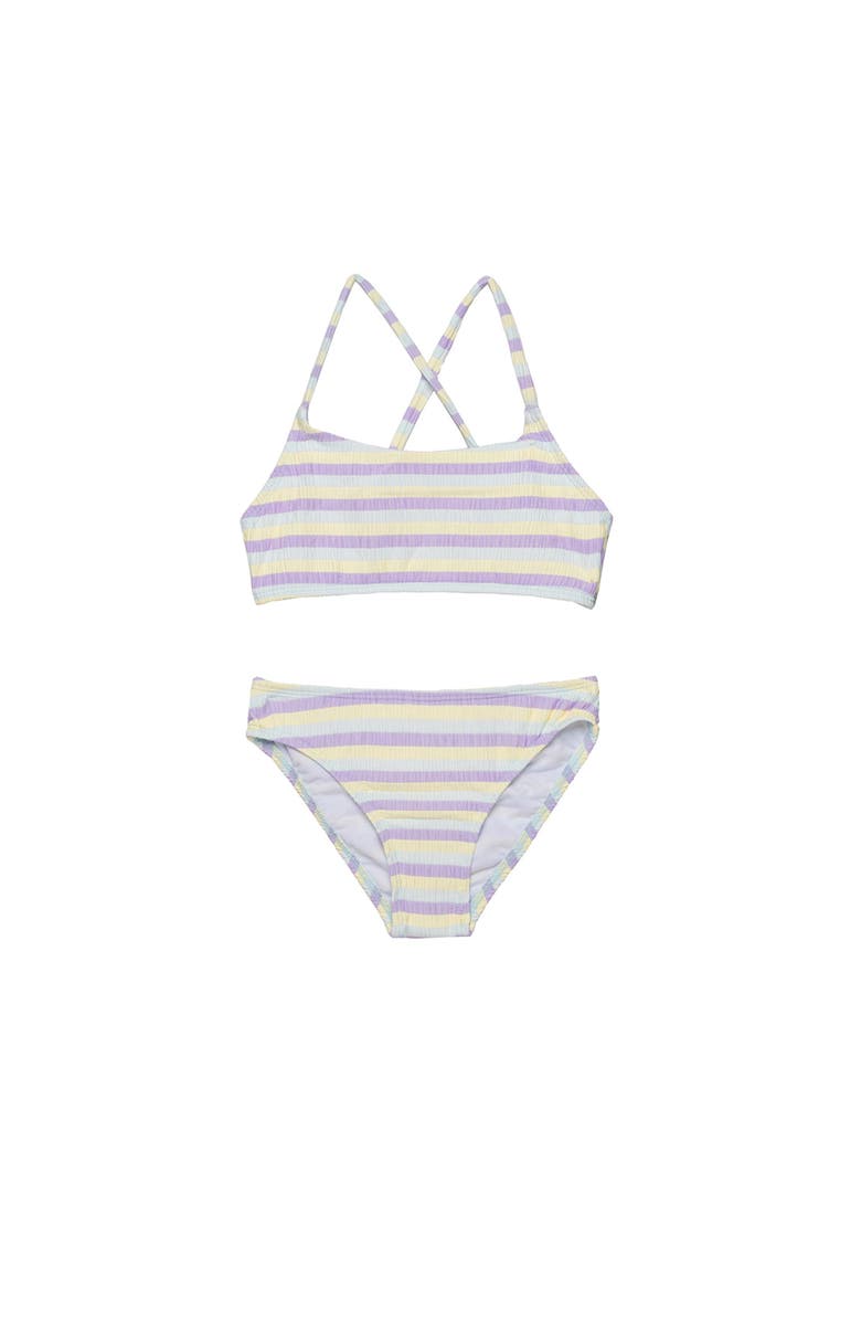 Gottex Kids Lollipop Textured Criss Cross Strap Swim Set, Main, color, Lollipop-Multi
