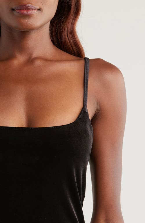 Good American Velvet Minidress In Black001