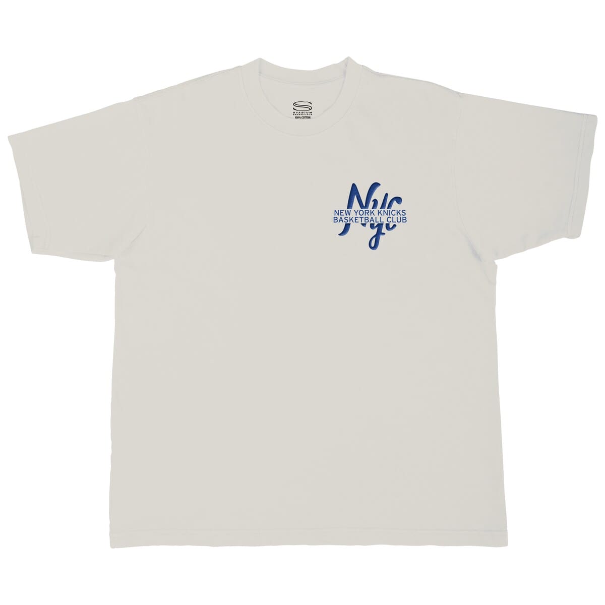 Unisex Stadium Essentials Cream New York Knicks Local Barfly Urban T-Shirt - image 2