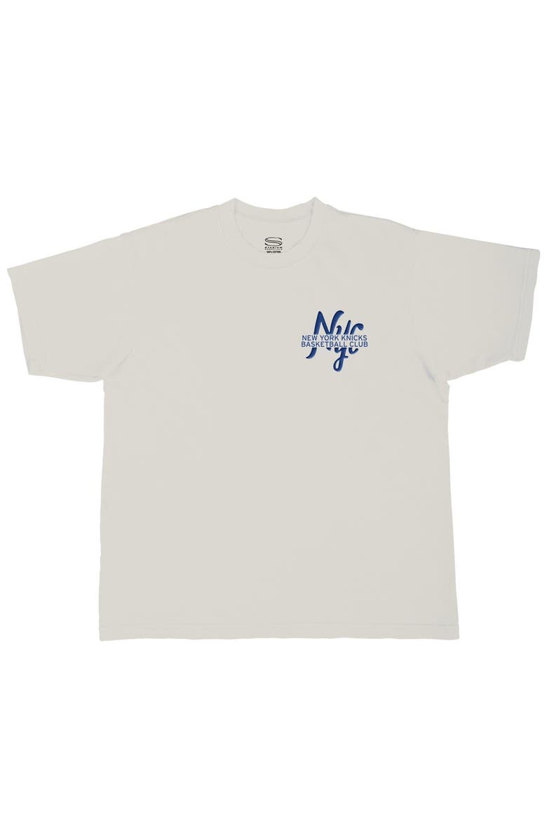 Stadium Essentials Unisex Stadium Essentials Cream New York Knicks Local Barfly Urban T-Shirt, Alternate, color, Cream