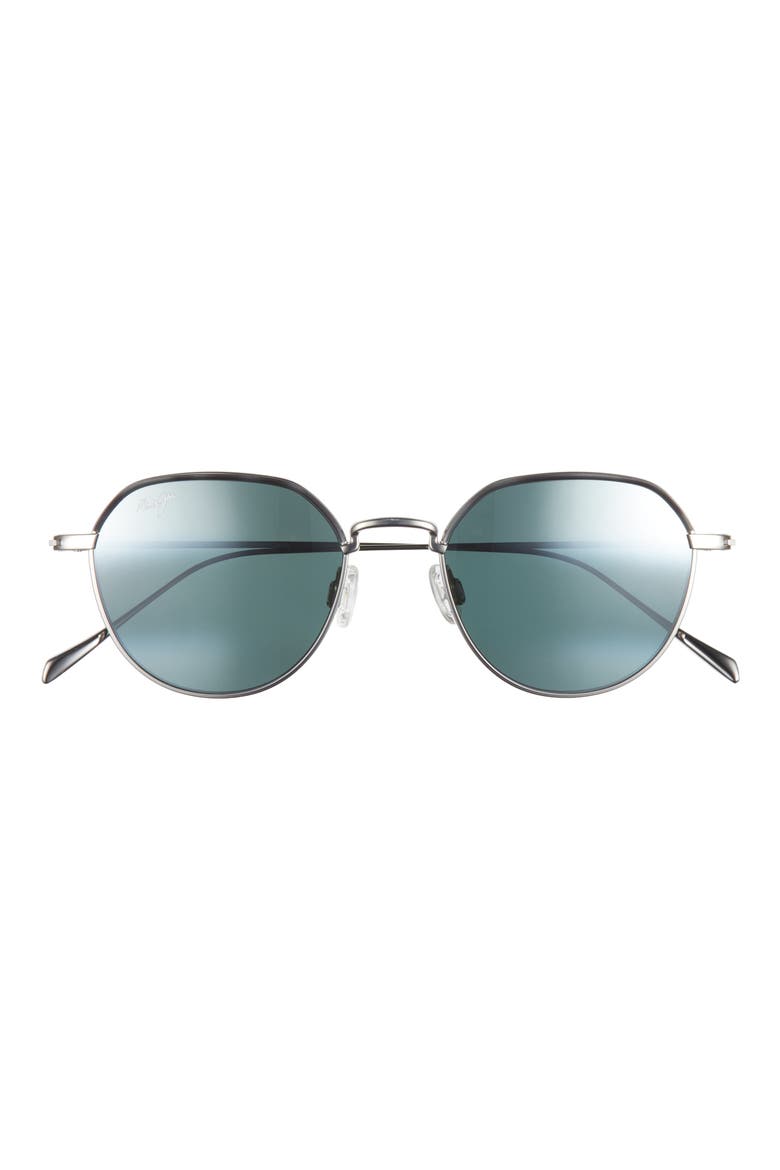 50mm Core Oval Polarized Sunglasses, Main, color, TITANIUM TITANIUM GREY