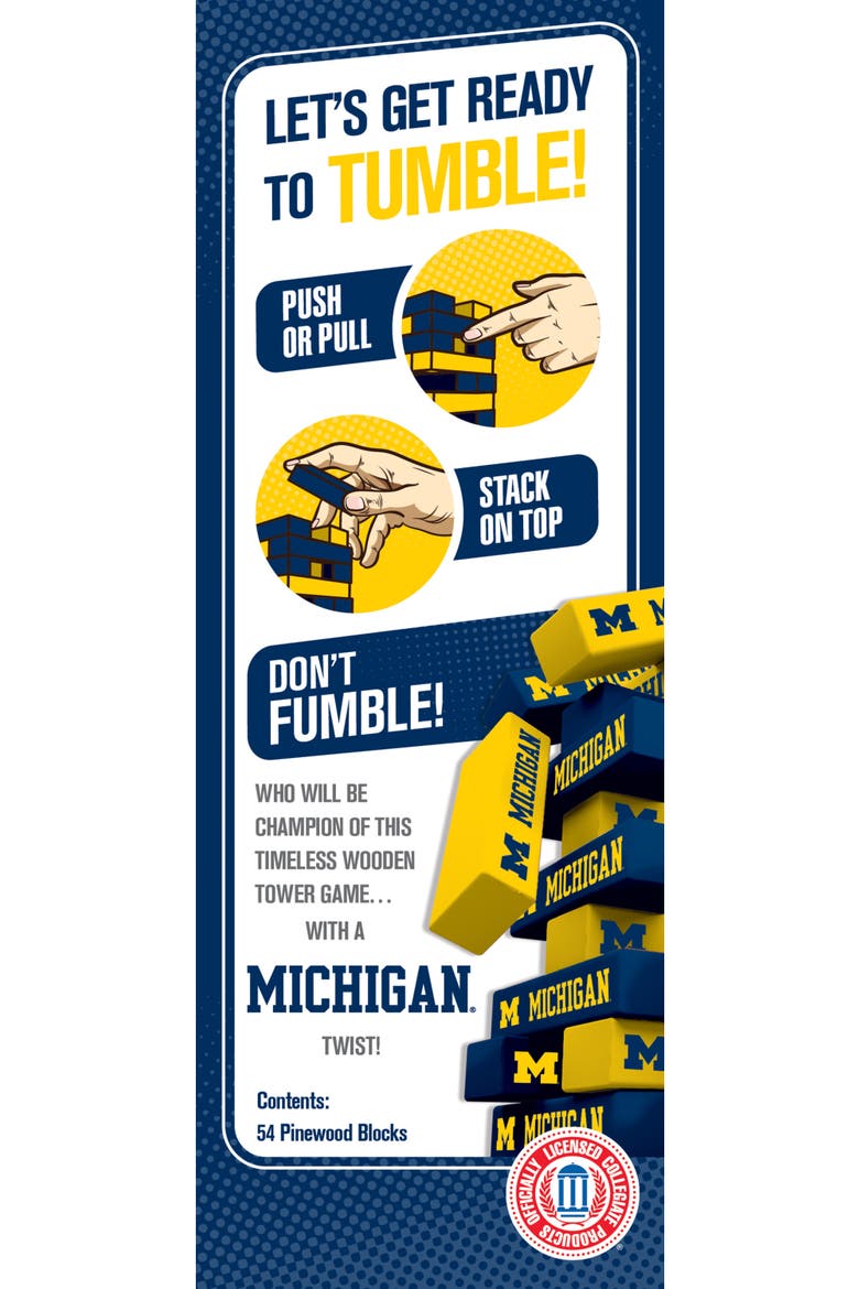 Michigan Wolverines Tumble Tower, Alternate, color, Multicolor