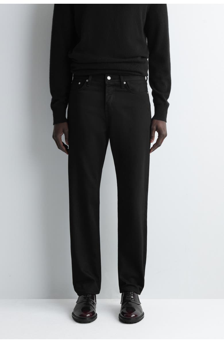COS Signature Regular-Fit Straight-Leg Jeans, Alternate, color, Black