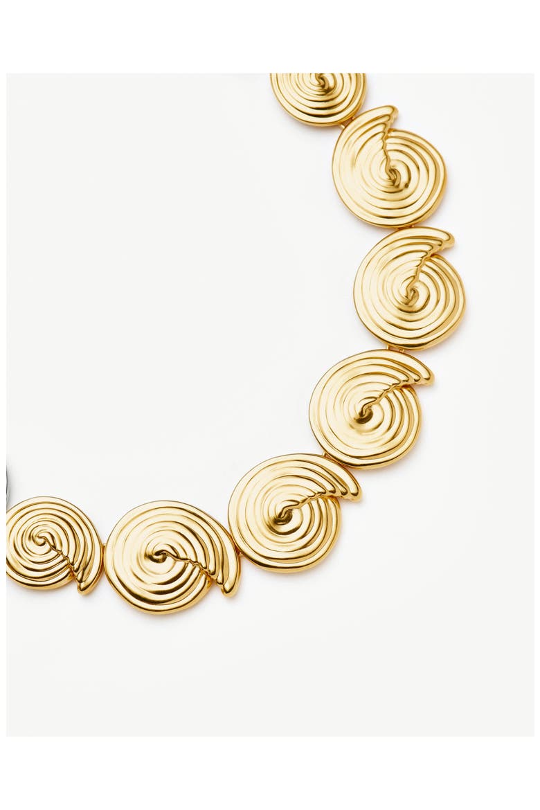 Spiral Statement Necklace, Alternate, color, GOLD