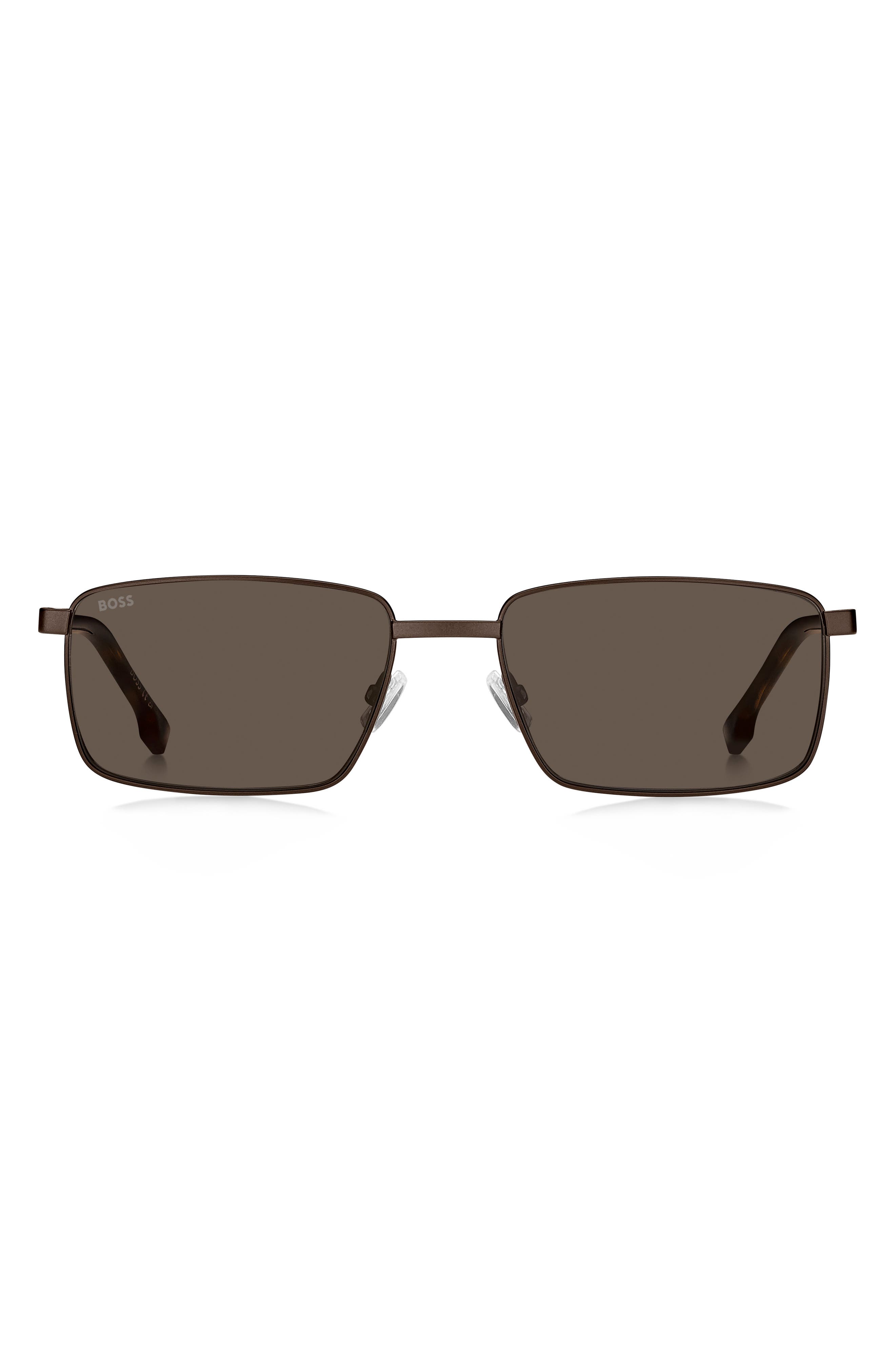 BOSS 57mm Rectangular Sunglasses