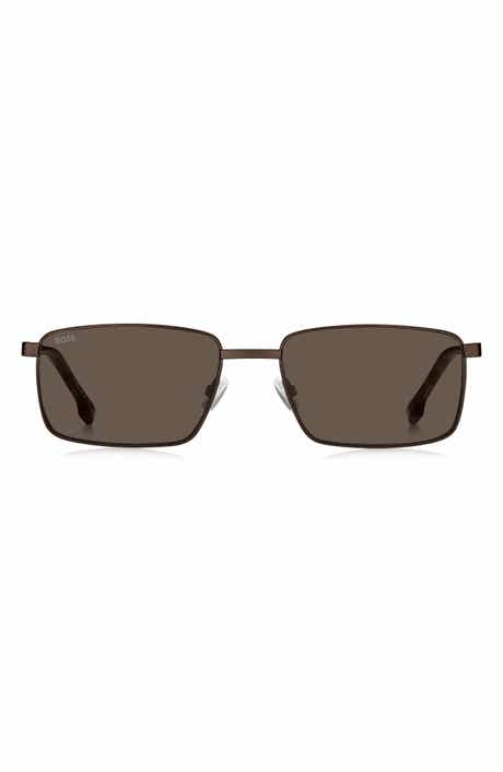 BOSS 57mm Rectangular Sunglasses