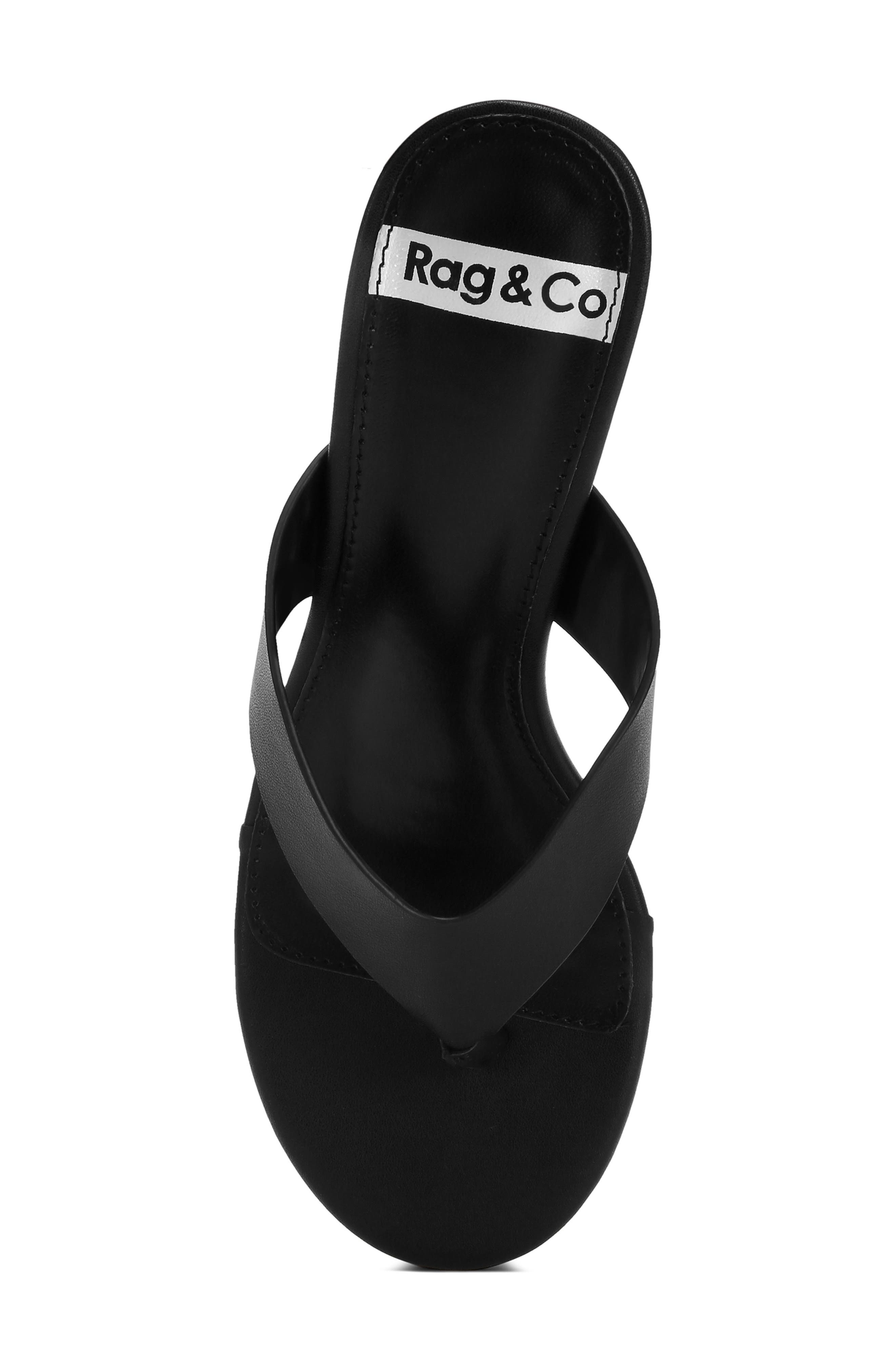Beaboux Leather Sandal, Alternate, color, BLACK