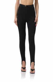 Carey Belted Lace Stirrup Pants