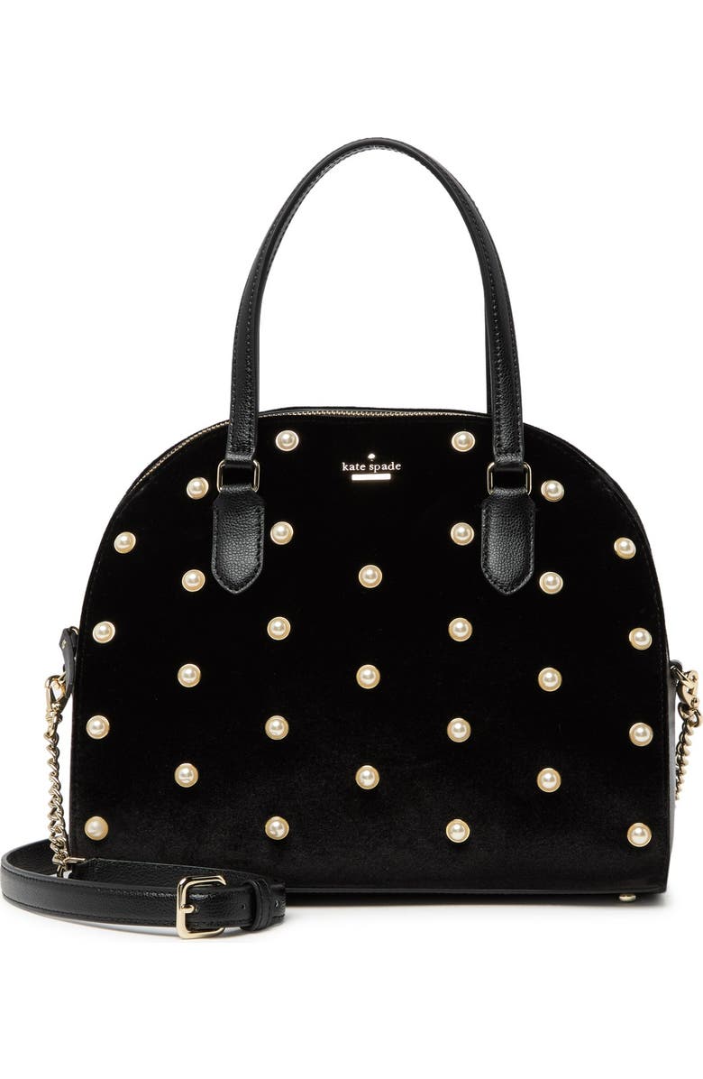 Kate Spade New York reiley velvet satchel, Main, color,