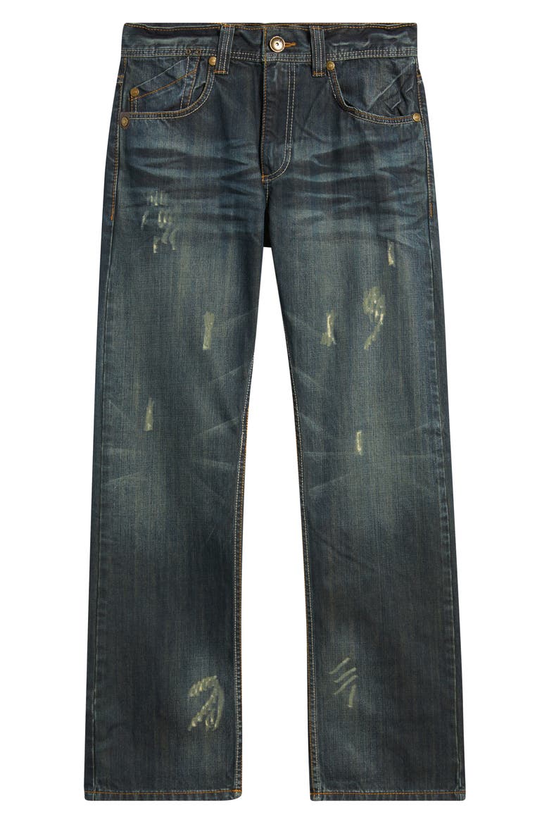 Relaxed Straight Leg Jeans, Alternate, color, FOLIAGE