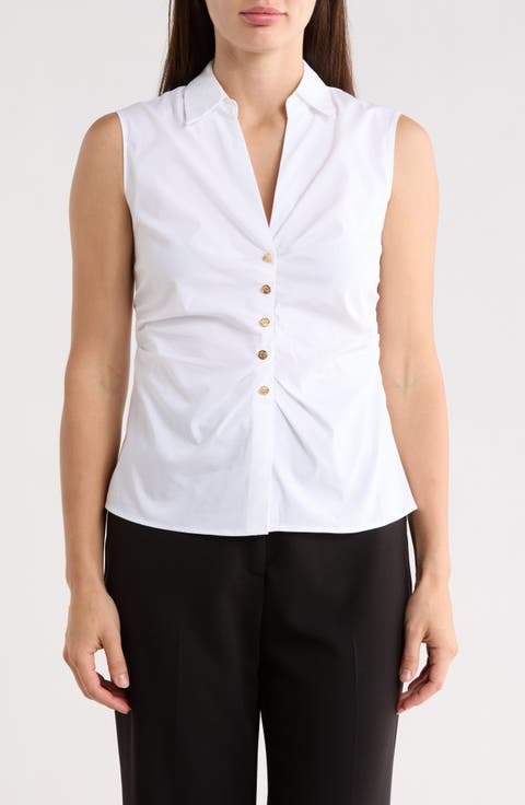 Sleeveless Woven Shirt