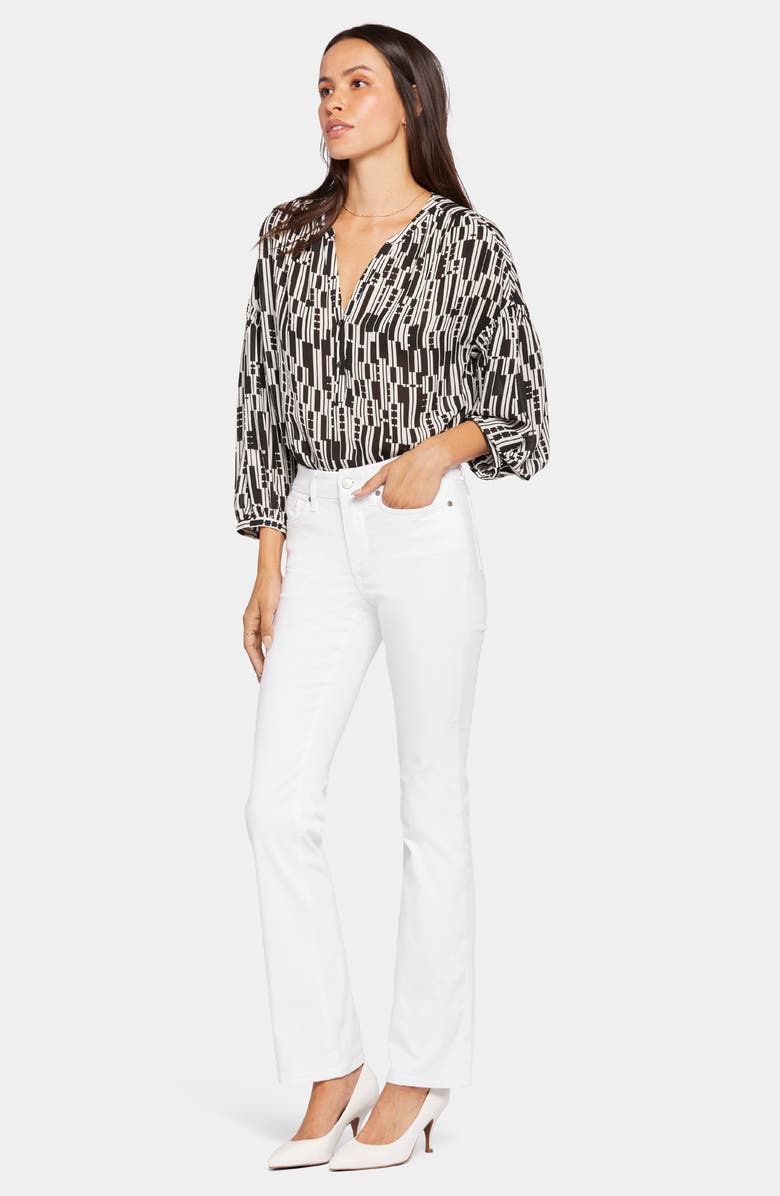 NYDJ Marilyn Waist Match Straight Leg Jeans, Alternate, color, Optic White