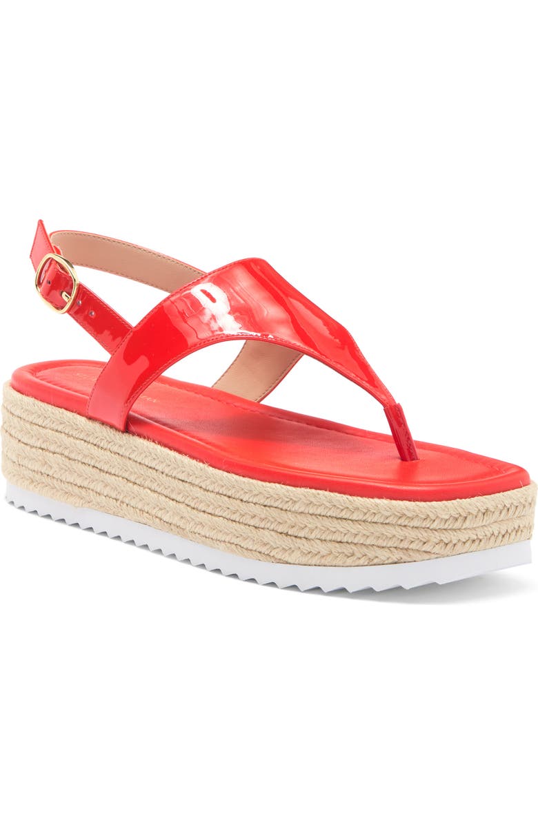 Stuart Weitzman Mel Flatform Espadrille Sandal, Main, color,