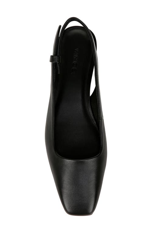 Vince Brody Slingback Flat In Black
