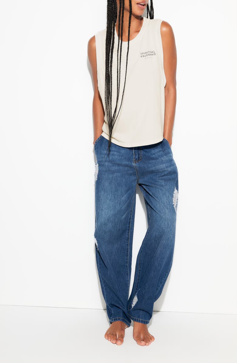 Spiritual Gangster Jagger Cotton Crop Tank, Alternate, color,