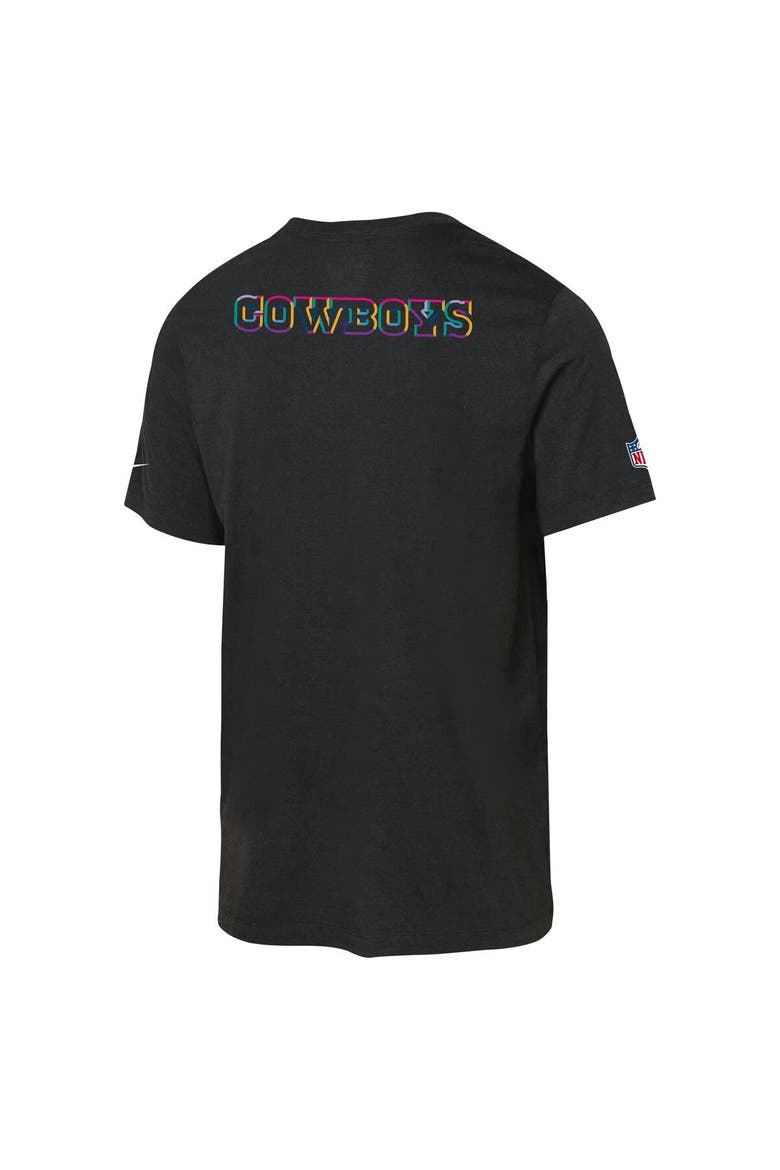 Youth Nike Black Dallas Cowboys 2025 NFL Crucial Catch Tri-Blend Dri-FIT T-Shirt, Alternate, color, Black