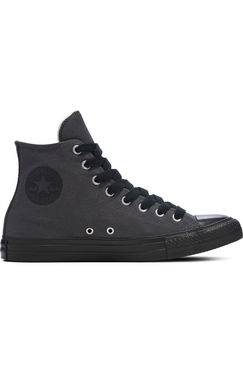 Converse Gender Inclusive Chuck Taylor All Star Canvas High Top Sneaker, Alternate, color, Dark Matter/ Black/ Black