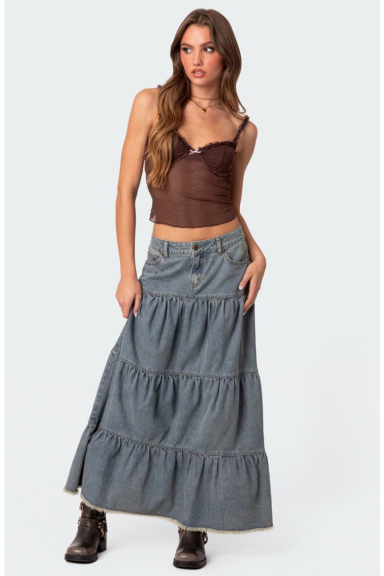 Mercy Sheer Mesh Bra Top, Alternate, color, BROWN