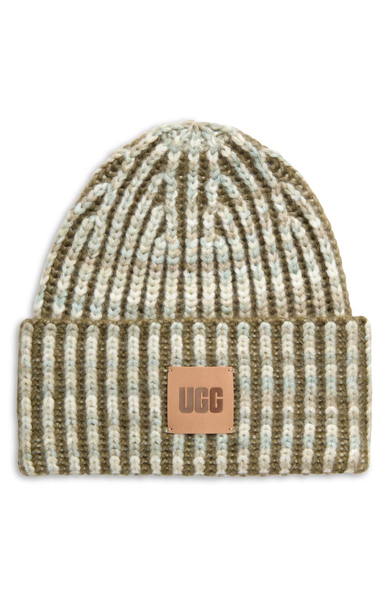 UGG<sup>®</sup> Spacy Dye Knit Beanie, Main, color, Burnt Olive Multi