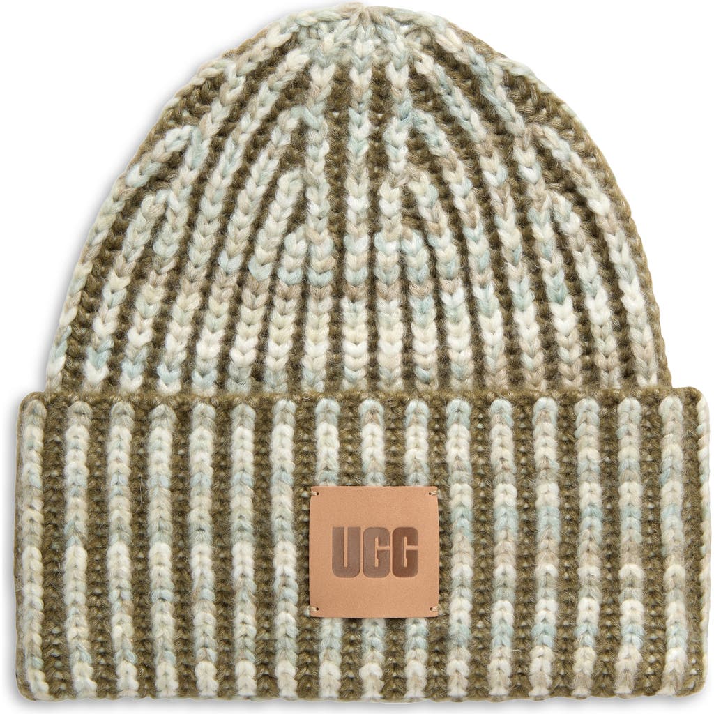 Ugg U Chunky Space Dye Beanie In Green
