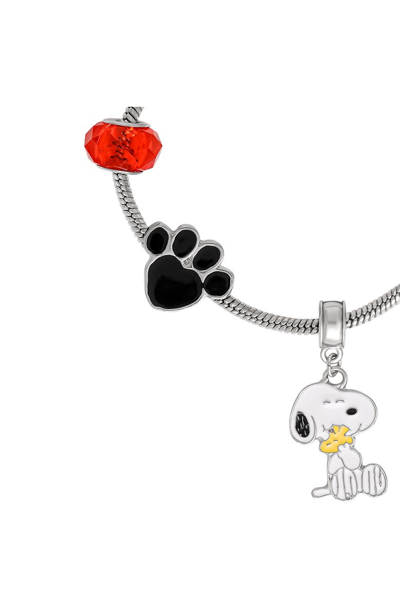Snoopy Charm Bracelet - 6 Unique Charms, Alternate, color, Multi