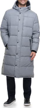 DKNY Zip Front Longline Puffer