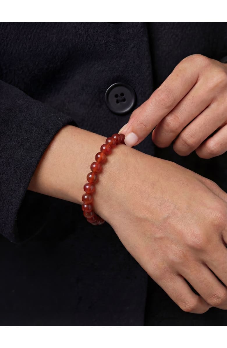 seree Manifest Collection Confidence Red Crystal Beaded Bracelet, Alternate, color, Red