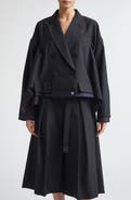 Sacai Double Breasted Suiting & Denim Jacket