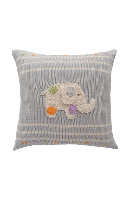 MELANGE COLLECTION MELANGE COLLECTION 10" POLKA DOT ELEPHANT THROW PILLOW