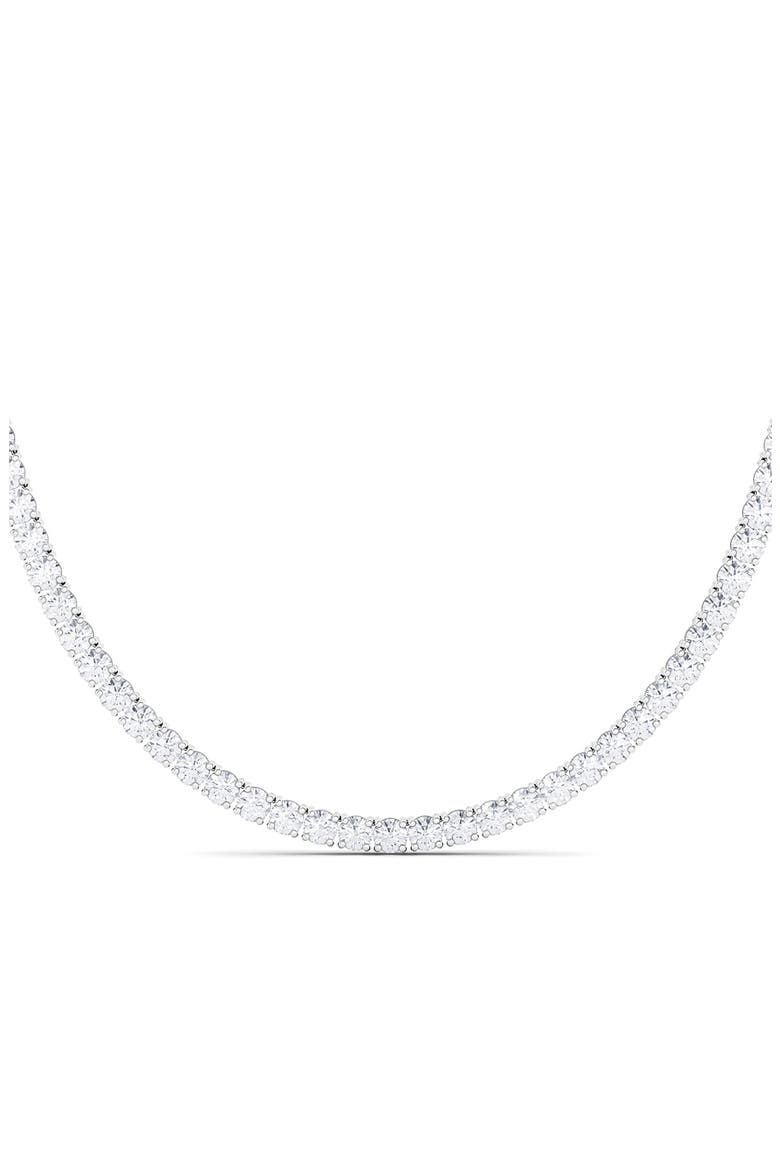 Lab Created Diamond Tennis Necklace, Alternate, color, 18K WHITE GOLD
