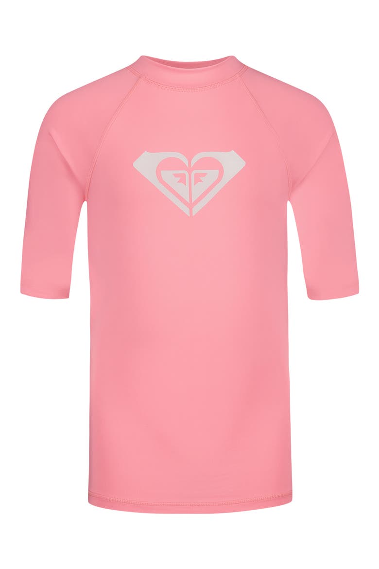 Kids' Hearted UPF Rashguard, Main, color, PLUMERIA