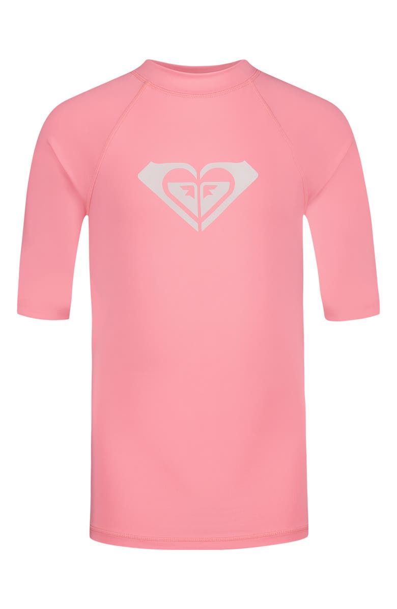 Roxy Kids' Hearted UPF Rashguard, Main, color, Plumeria