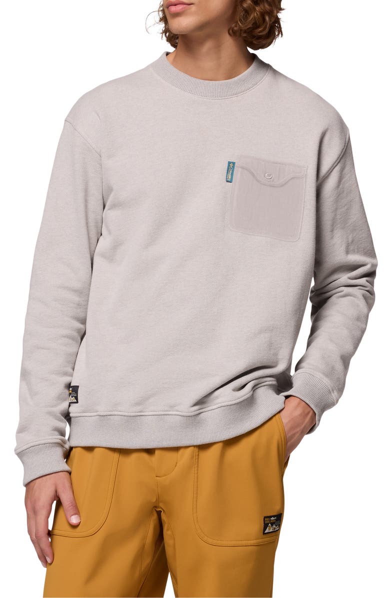 Columbia High Cascades French Terry Sweatshirt, Main, color, Dark Stone 278