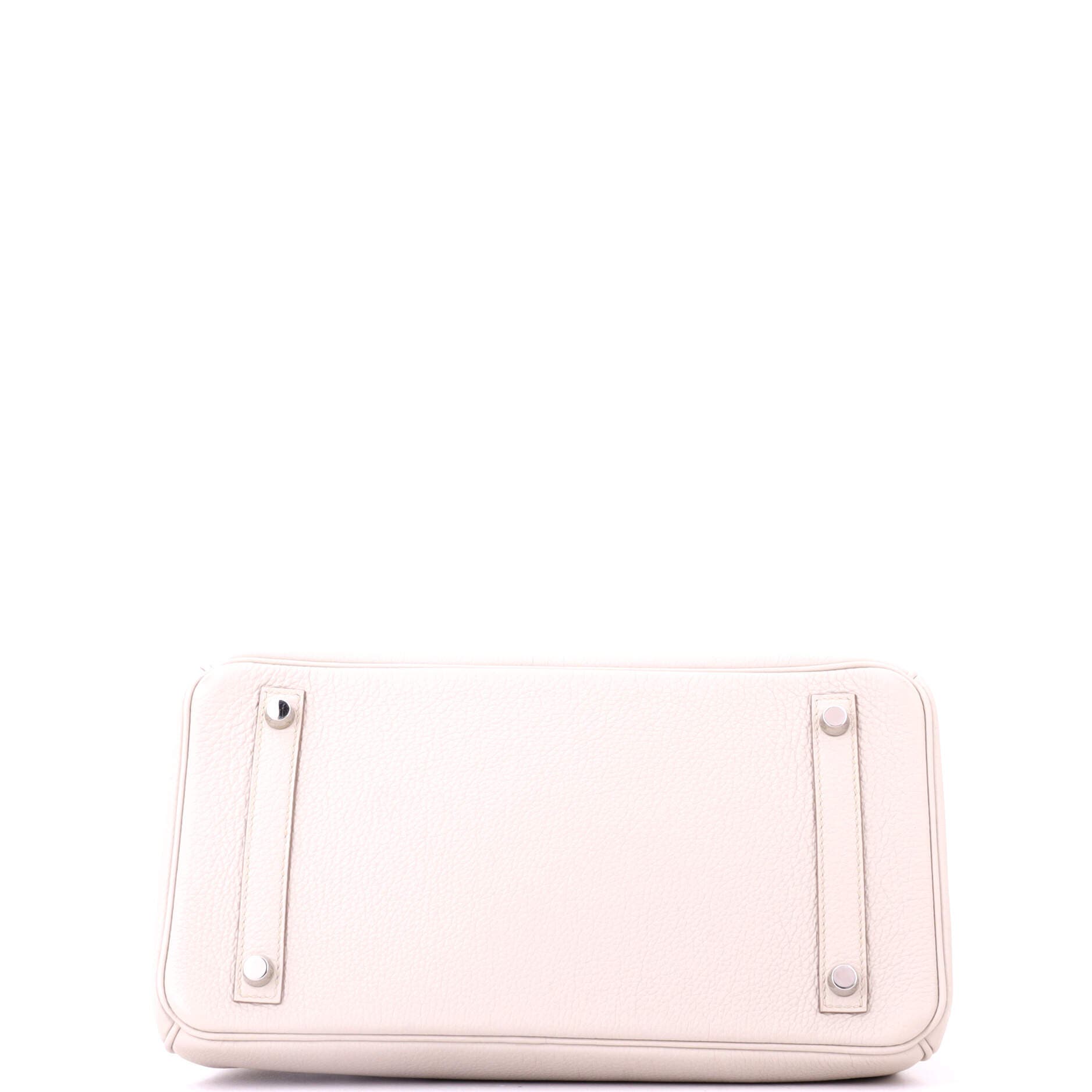 Pre-Owned Hermes Birkin Handbag Light Togo with Palladium Hardware 30, Alternate, color, Beton