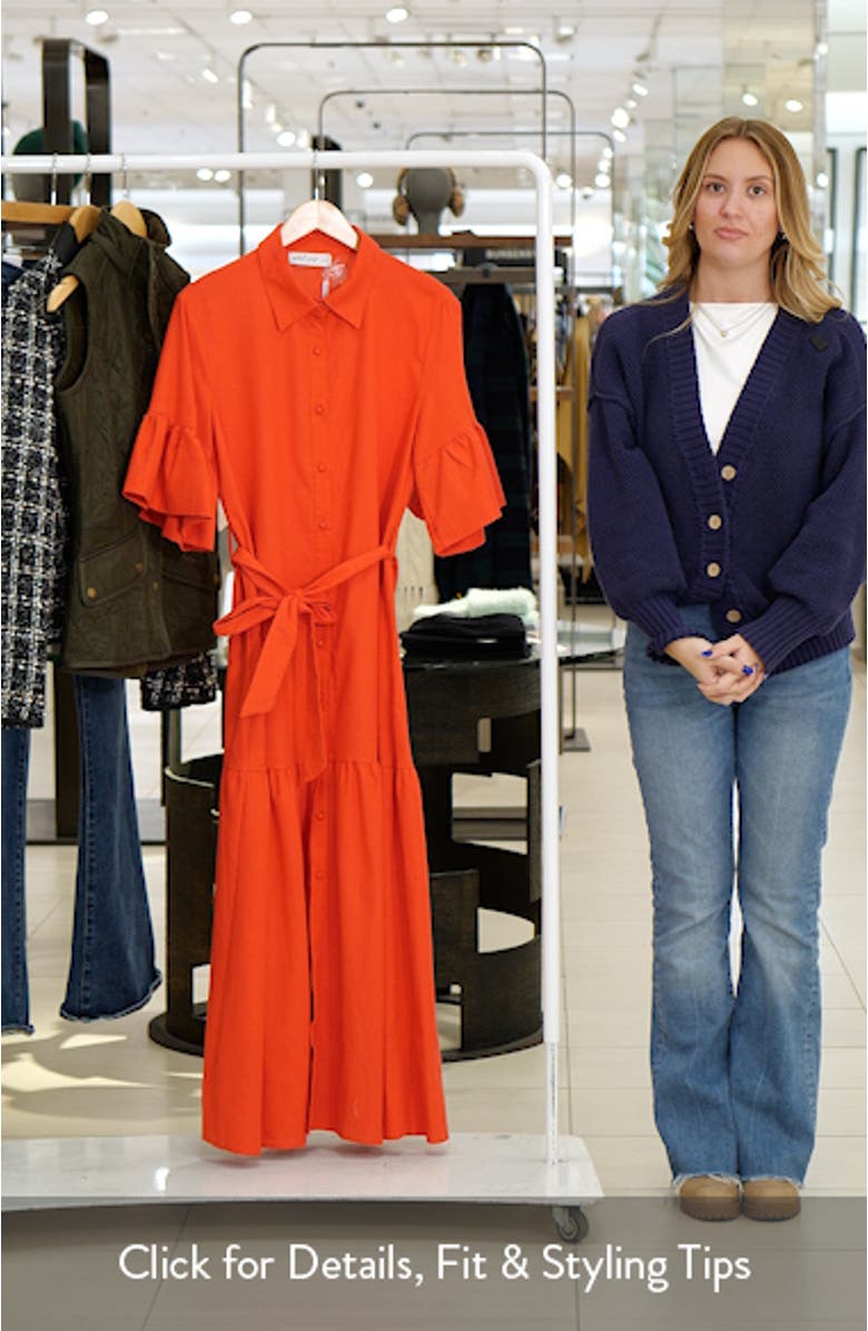 Kirrily Tie Waist Shirtdress, sales video thumbnail