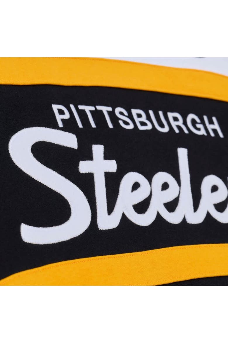 Men's Black Mitchell & Ness  Pittsburgh Steelers Head Coach Hoodie, Alternate, color, Black