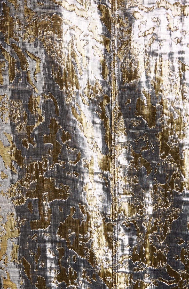 Dries Van Noten Clavelly Fil Coupé Lamé Shirt, Alternate, color, 
